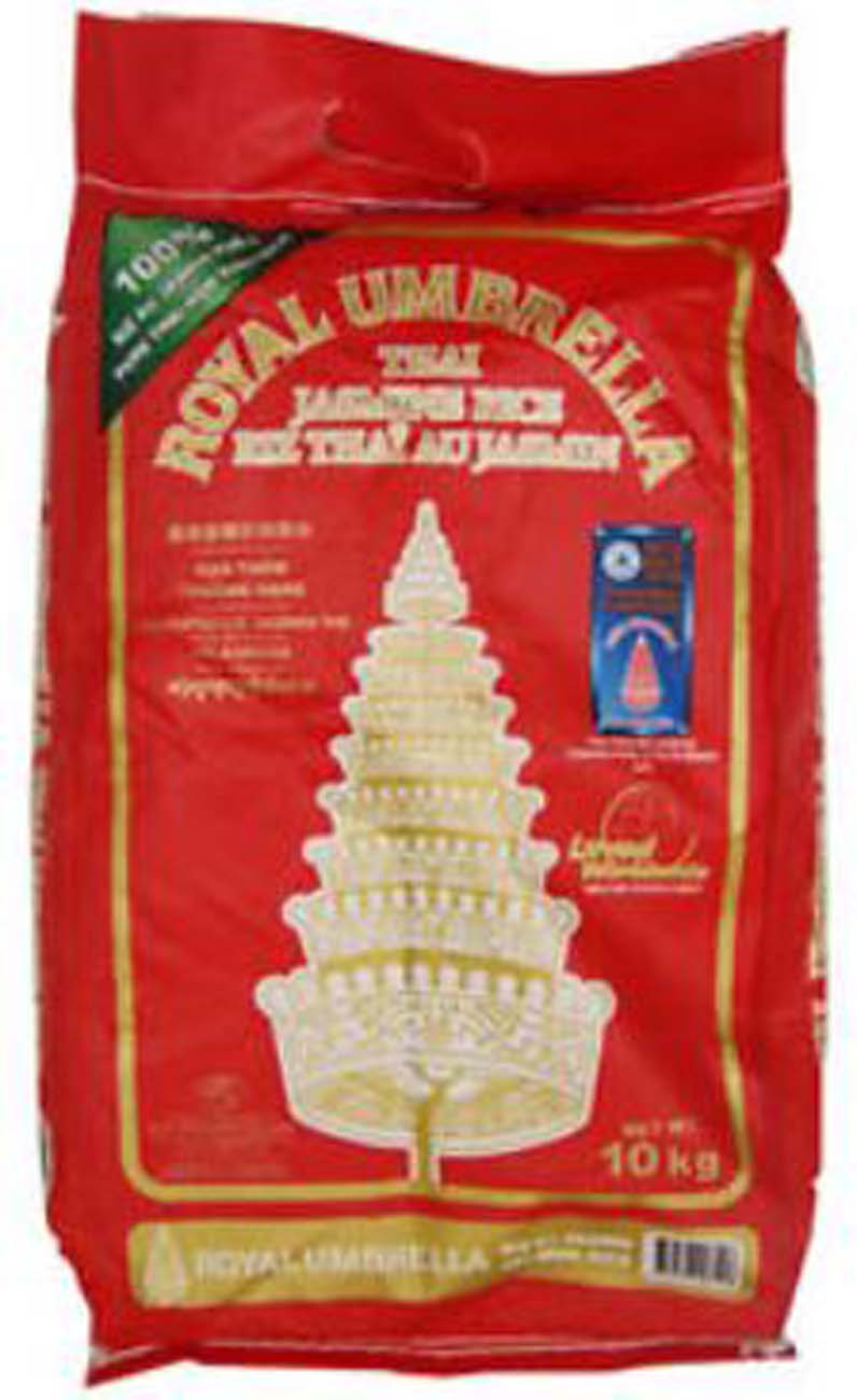 Royal Umbrella Jasmine Rice 10kg Thai Hom Mali