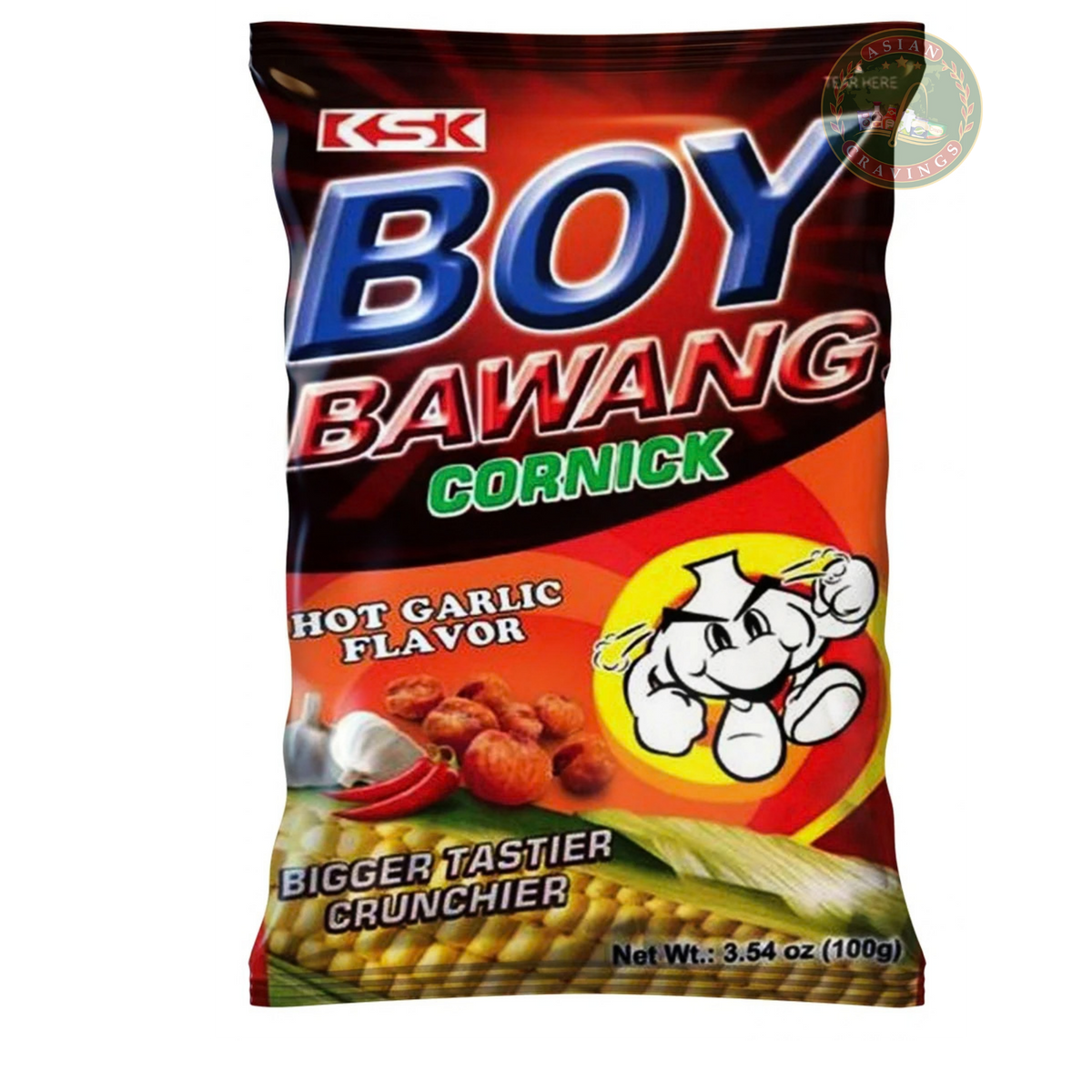 Boy Bawang Hot Garlic Cornick