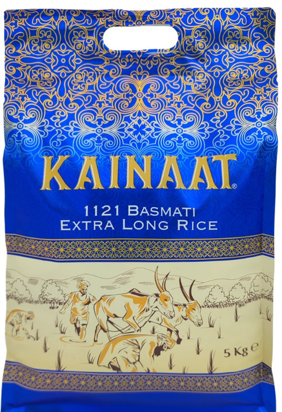Kainaat 1121 Extra Long Grain Basmati Rice 5kg