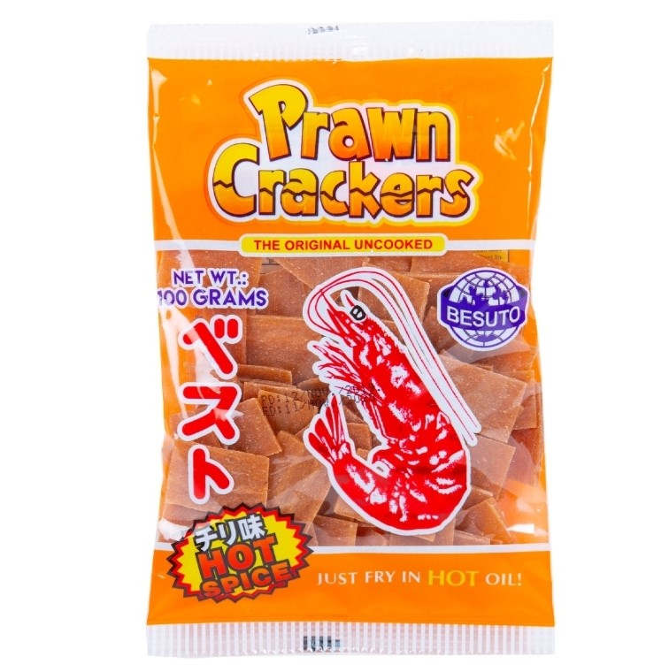 Besuto Prawn Crackers Hot & Spicy 100g