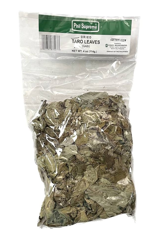 Dried Taro Leaves