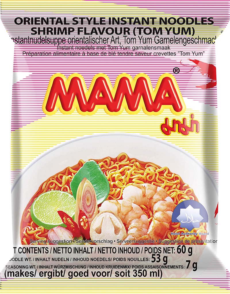 MAMA Instant Noodles Shrimp Tom Yum Clear