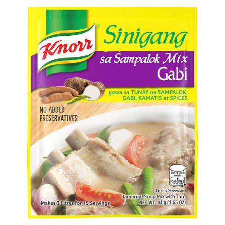 Knorr Sinigang na may Gabi